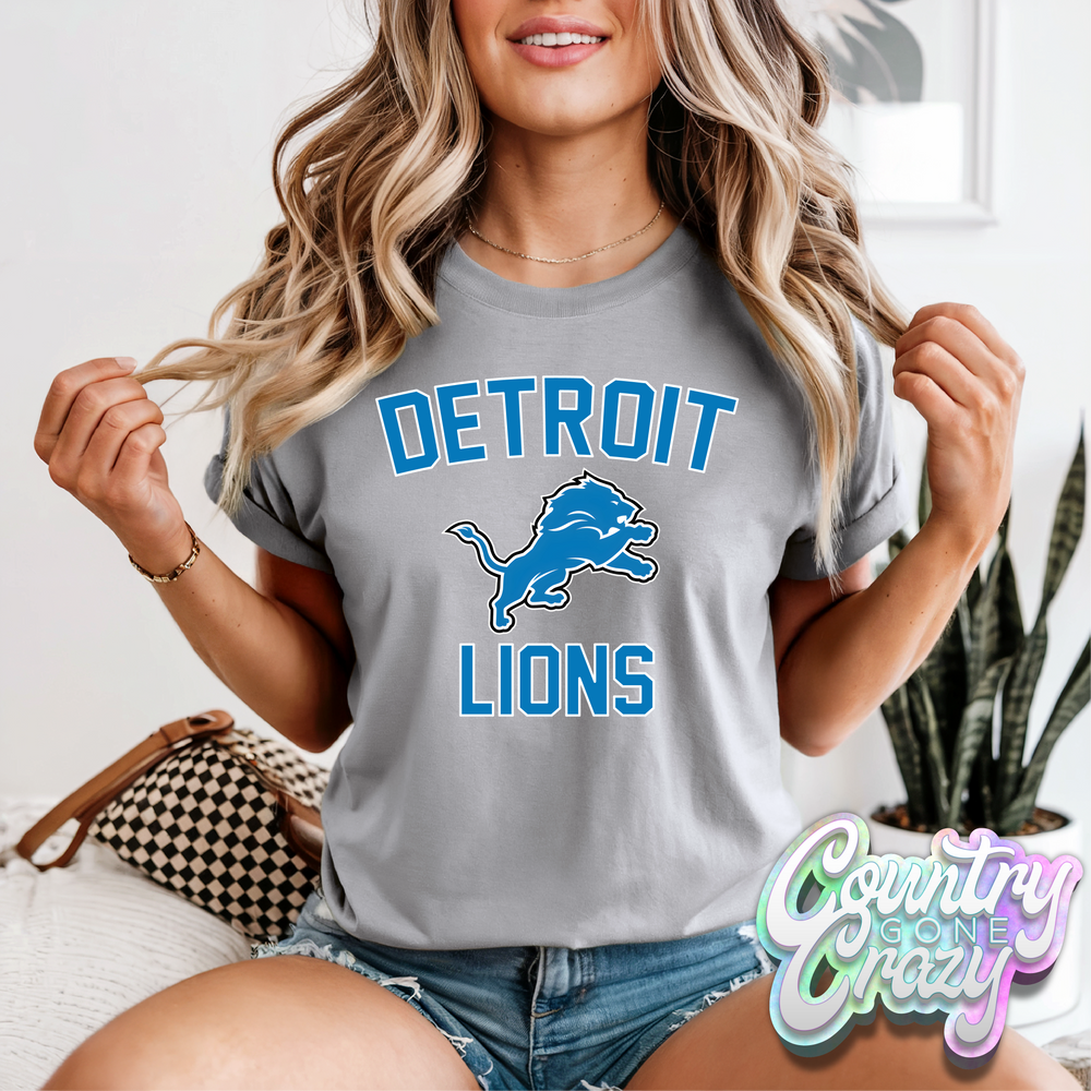 Detroit Lions - Football - Comfort Colors T-Shirt-Country Gone Crazy-Country Gone Crazy