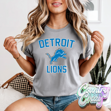Detroit Lions - Football - Comfort Colors T-Shirt-Country Gone Crazy-Country Gone Crazy