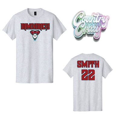 Diamondbacks // Ash T-Shirt-Country Gone Crazy-Country Gone Crazy