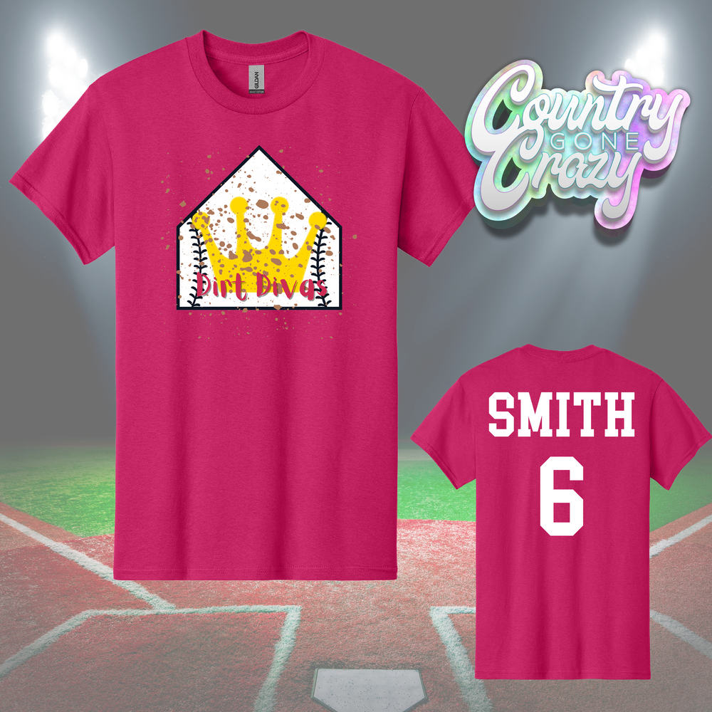 Dirt Divas - Softball - T-Shirt-Country Gone Crazy-Country Gone Crazy