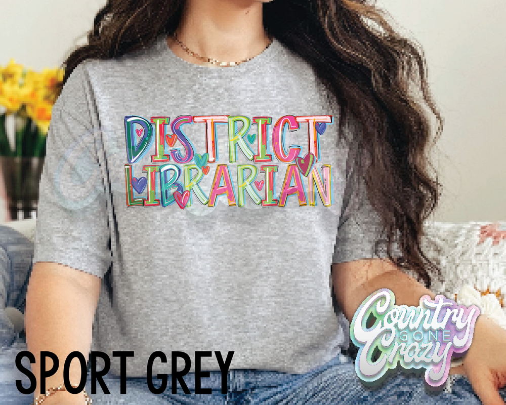 DISTRICT LIBRARIAN • Splash • T-Shirt-Country Gone Crazy-Country Gone Crazy