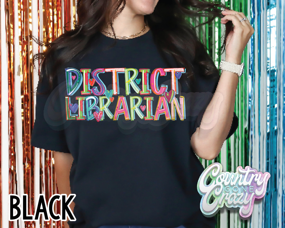 DISTRICT LIBRARIAN • Splash • T-Shirt-Country Gone Crazy-Country Gone Crazy