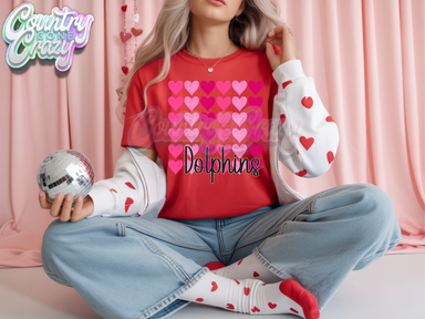 DOLPHINS - LOVE STRUCK - T-SHIRT-Country Gone Crazy-Country Gone Crazy