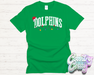 DOLPHINS - CHRISTMAS LIGHTS - T-SHIRT-Country Gone Crazy-Country Gone Crazy