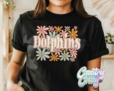 Dolphins • Blooming Boho • T-Shirt-Country Gone Crazy-Country Gone Crazy