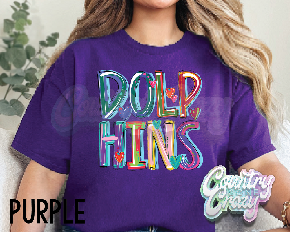 Dolphins • Splash • T-Shirt-Country Gone Crazy-Country Gone Crazy