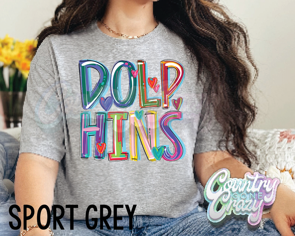 Dolphins • Splash • T-Shirt-Country Gone Crazy-Country Gone Crazy