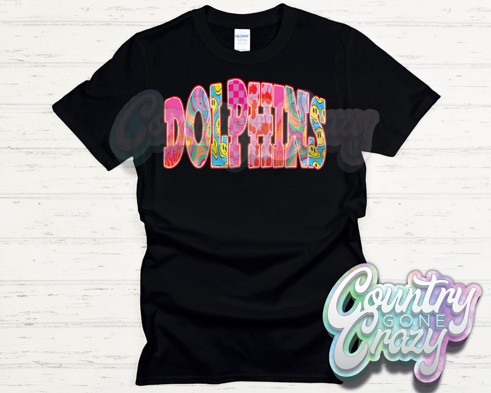 DOLPHINS // GOOD VIBES // T-Shirt-Country Gone Crazy-Country Gone Crazy