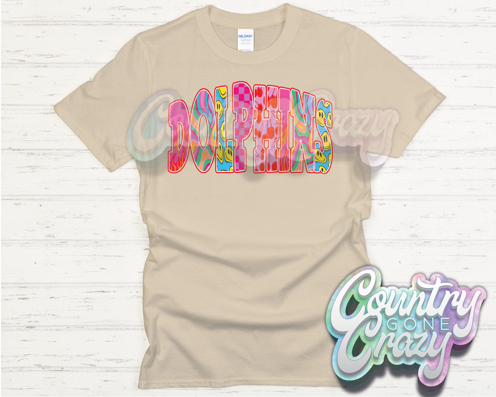 DOLPHINS // GOOD VIBES // T-Shirt-Country Gone Crazy-Country Gone Crazy