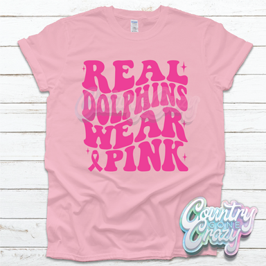 Dolphins Breast Cancer T-Shirt-Country Gone Crazy-Country Gone Crazy