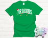 DRAGONS - CHRISTMAS LIGHTS - T-SHIRT-Country Gone Crazy-Country Gone Crazy