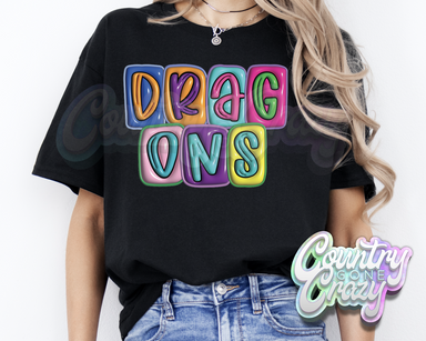 Dragons •• Bubble •• T-Shirt-Country Gone Crazy-Country Gone Crazy