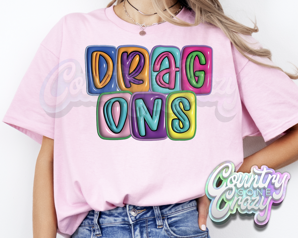Dragons •• Bubble •• T-Shirt-Country Gone Crazy-Country Gone Crazy