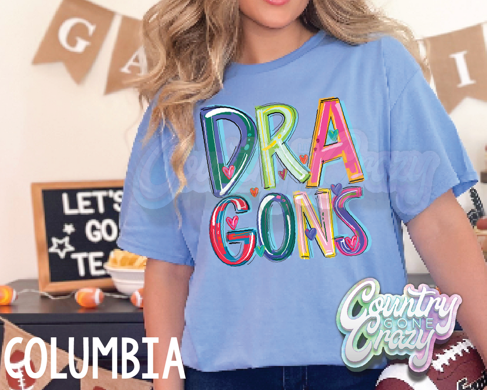 Dragons • Splash • T-Shirt-Country Gone Crazy-Country Gone Crazy