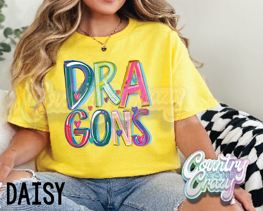 Dragons • Splash • T-Shirt-Country Gone Crazy-Country Gone Crazy