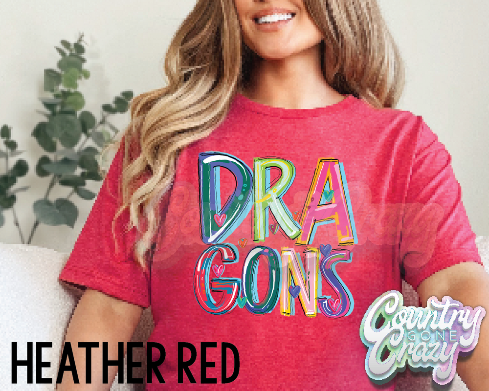 Dragons • Splash • T-Shirt-Country Gone Crazy-Country Gone Crazy