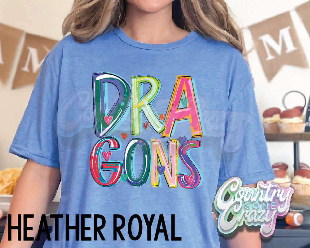 Dragons • Splash • T-Shirt-Country Gone Crazy-Country Gone Crazy