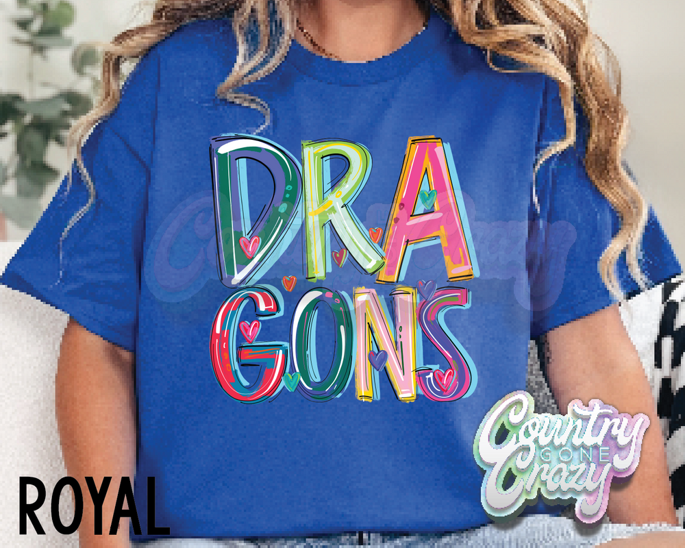 Dragons • Splash • T-Shirt-Country Gone Crazy-Country Gone Crazy