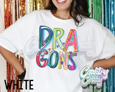 Dragons • Splash • T-Shirt-Country Gone Crazy-Country Gone Crazy