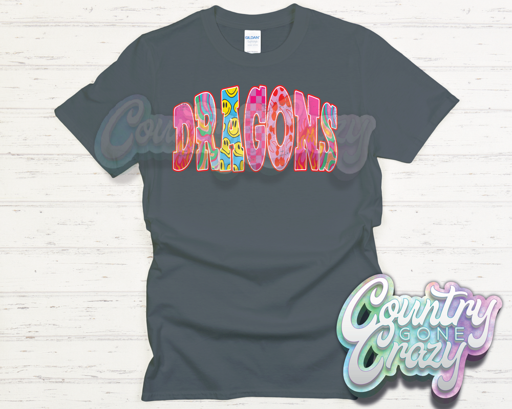 DRAGONS // GOOD VIBES // T-Shirt-Country Gone Crazy-Country Gone Crazy