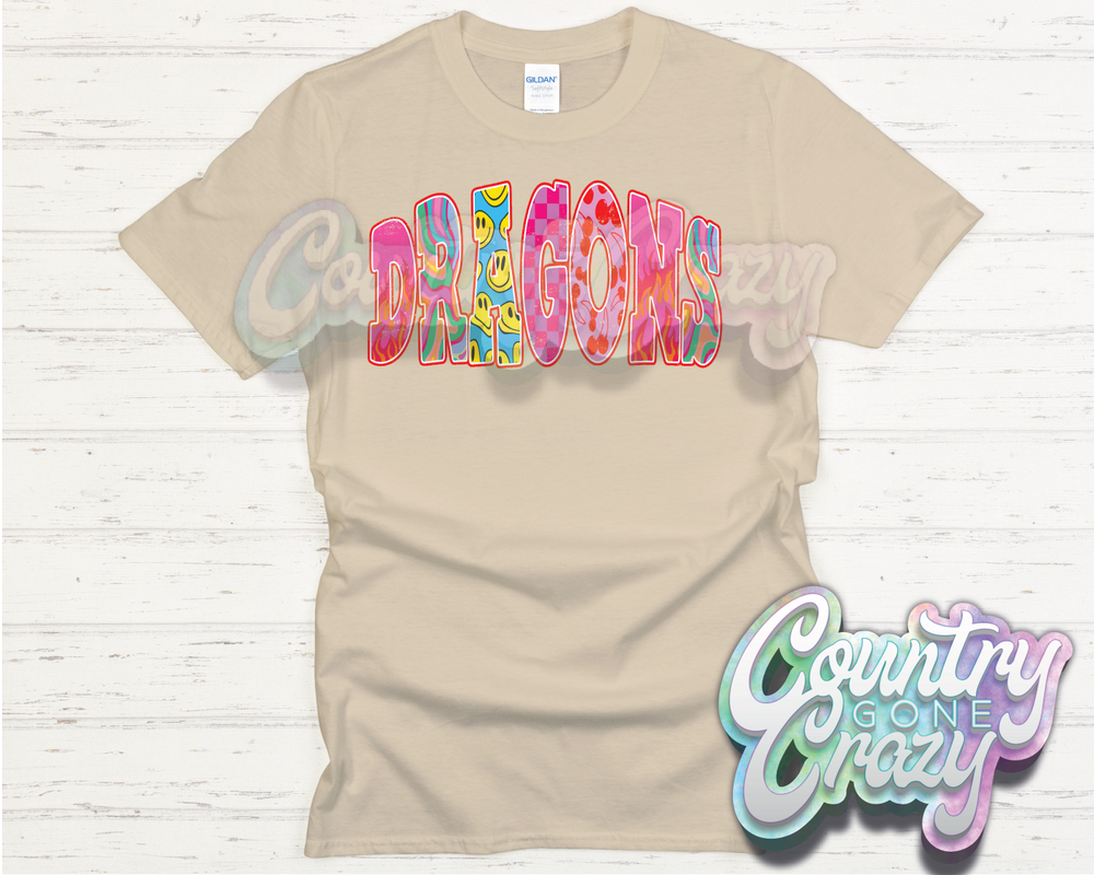 DRAGONS // GOOD VIBES // T-Shirt-Country Gone Crazy-Country Gone Crazy