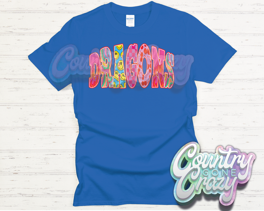 DRAGONS // GOOD VIBES // T-Shirt-Country Gone Crazy-Country Gone Crazy