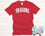 DRAGONS - CHRISTMAS LIGHTS - T-SHIRT-Country Gone Crazy-Country Gone Crazy