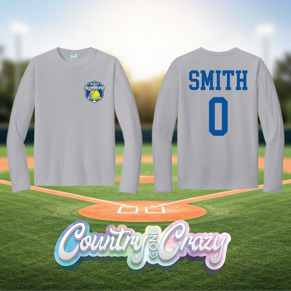 BELVIEU BOMBERS SOFTBALL - POCKET DESIGN-Country Gone Crazy-Country Gone Crazy