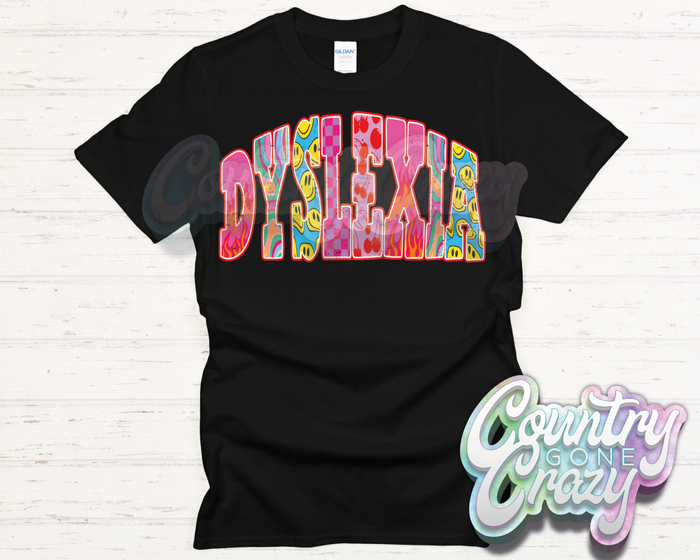 DYSLEXIA // GOOD VIBES // T-Shirt-Country Gone Crazy-Country Gone Crazy