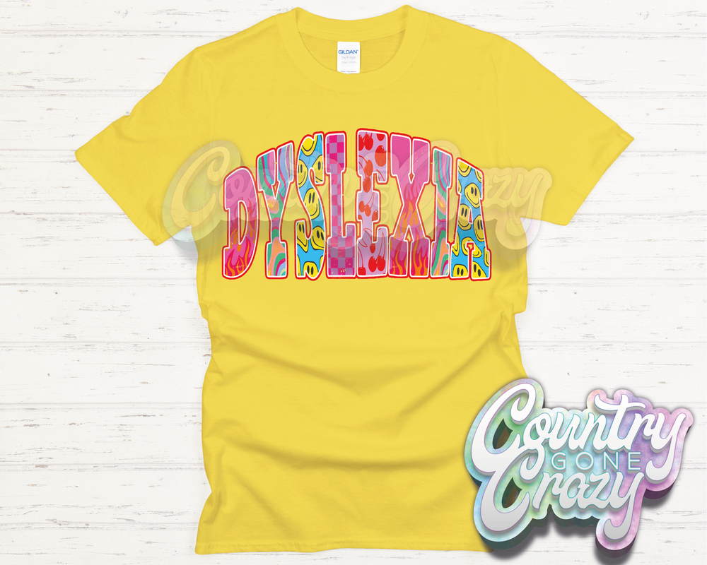 DYSLEXIA // GOOD VIBES // T-Shirt-Country Gone Crazy-Country Gone Crazy