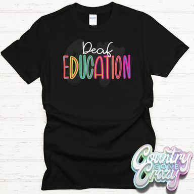 Deaf Education Bright T-Shirt-Country Gone Crazy-Country Gone Crazy