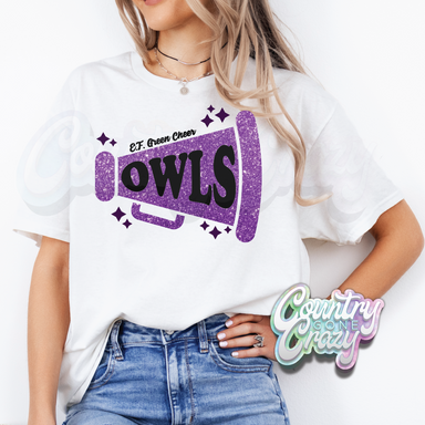 E.F. Green Owls Cheer - T-Shirt-Country Gone Crazy-Country Gone Crazy