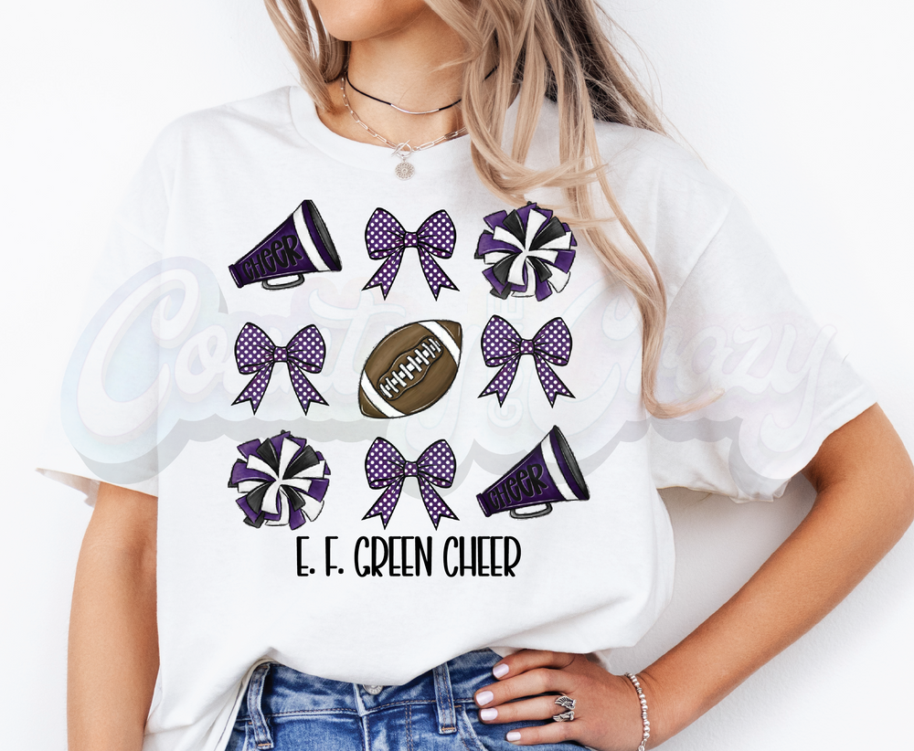 E.F. Green Owls Cheer - T-Shirt-Country Gone Crazy-Country Gone Crazy