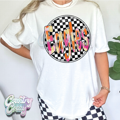 Eagles - Checkered Splash - T-Shirt-Country Gone Crazy-Country Gone Crazy