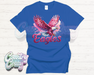 Eagles - Pink Faux Sequins - T-Shirt-Country Gone Crazy-Country Gone Crazy