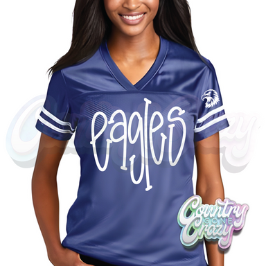 EAGLES •• WOMEN FOOTBALL JERSEY-Country Gone Crazy-Country Gone Crazy