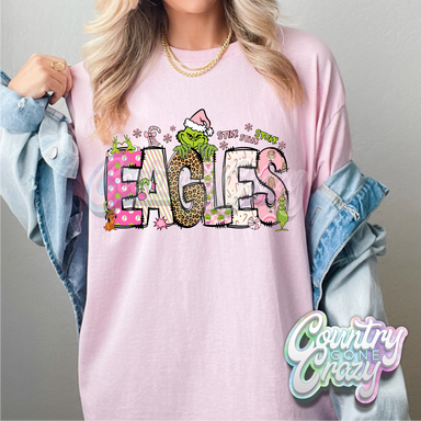 Eagles - Pink Grinch - T-Shirt-Country Gone Crazy-Country Gone Crazy