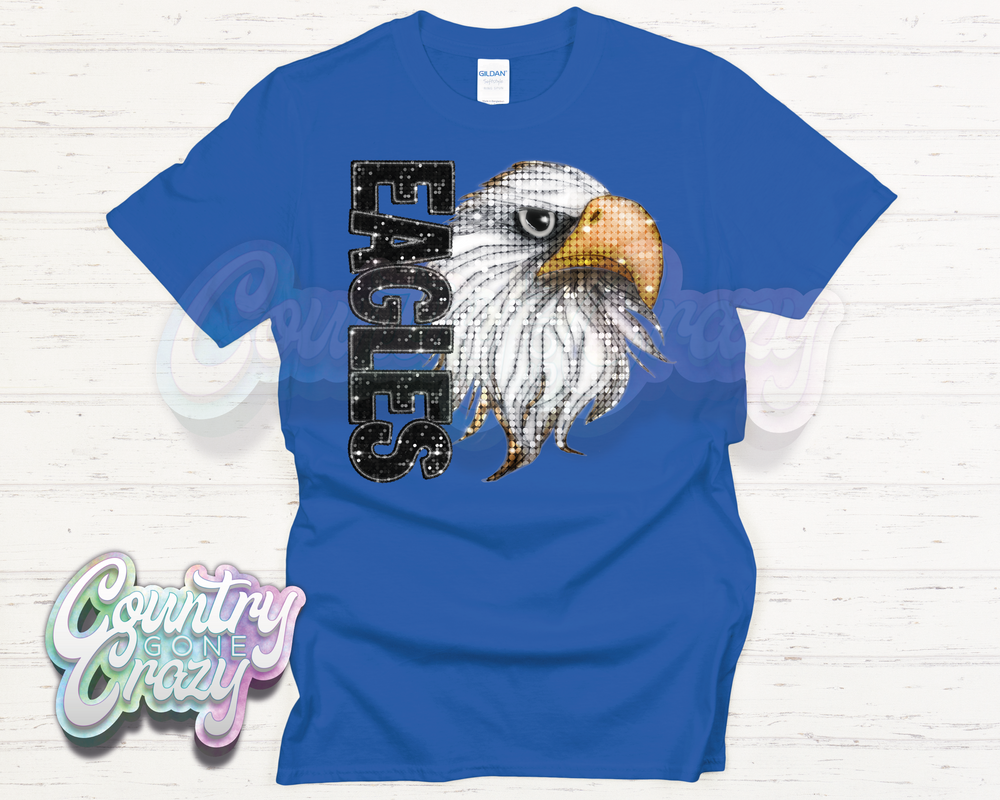 EAGLES // Faux Sequins // T-Shirt-Country Gone Crazy-Country Gone Crazy