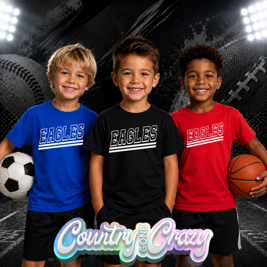 EAGLES // SIDELINE // DRI-FIT-Port & Company-Country Gone Crazy