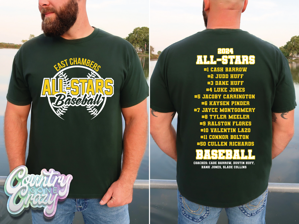 East Chambers All-Stars T-Shirt-Country Gone Crazy-Country Gone Crazy