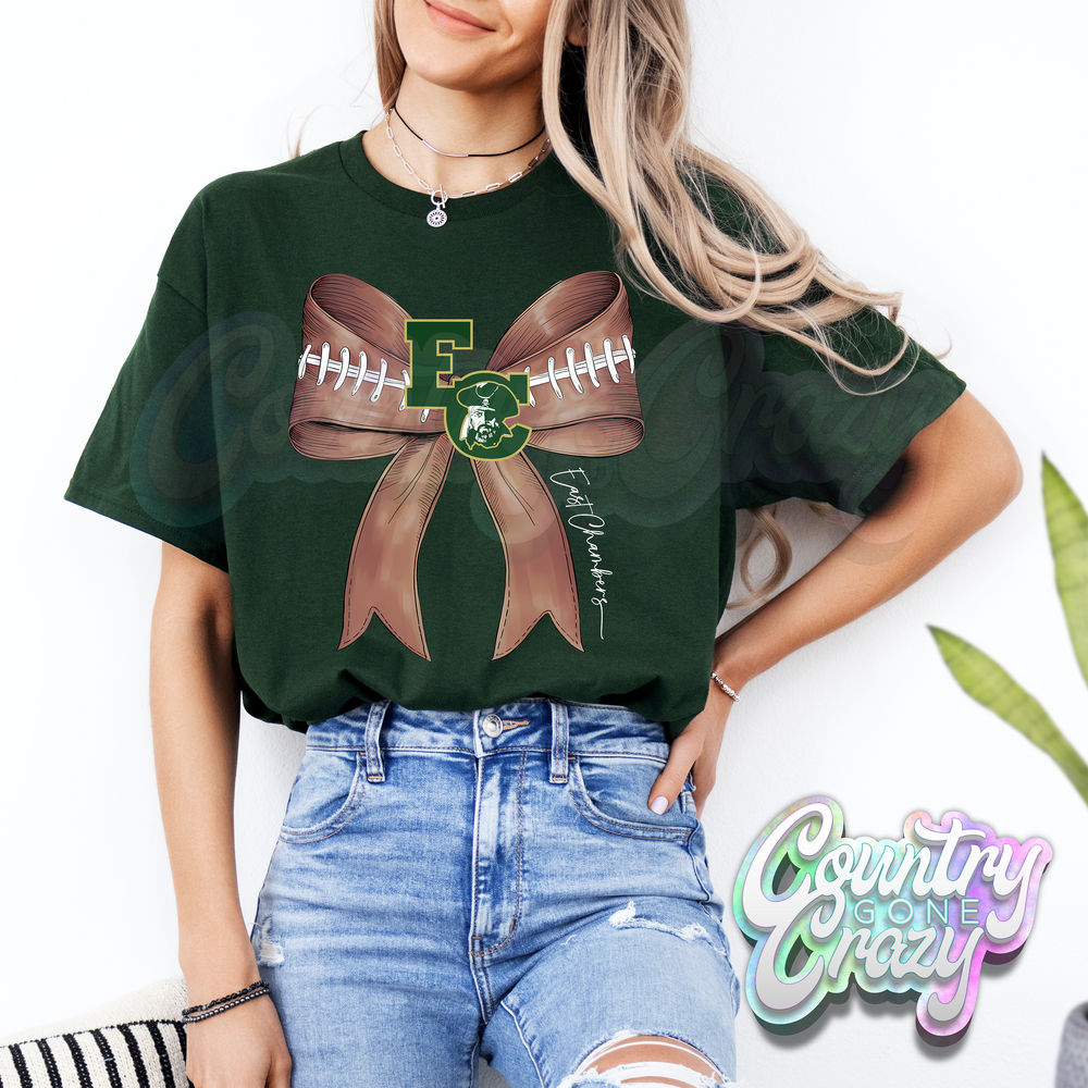 EAST CHAMBERS BUCCANEERS FOOTBALL BOW T-SHIRT-Country Gone Crazy-Country Gone Crazy