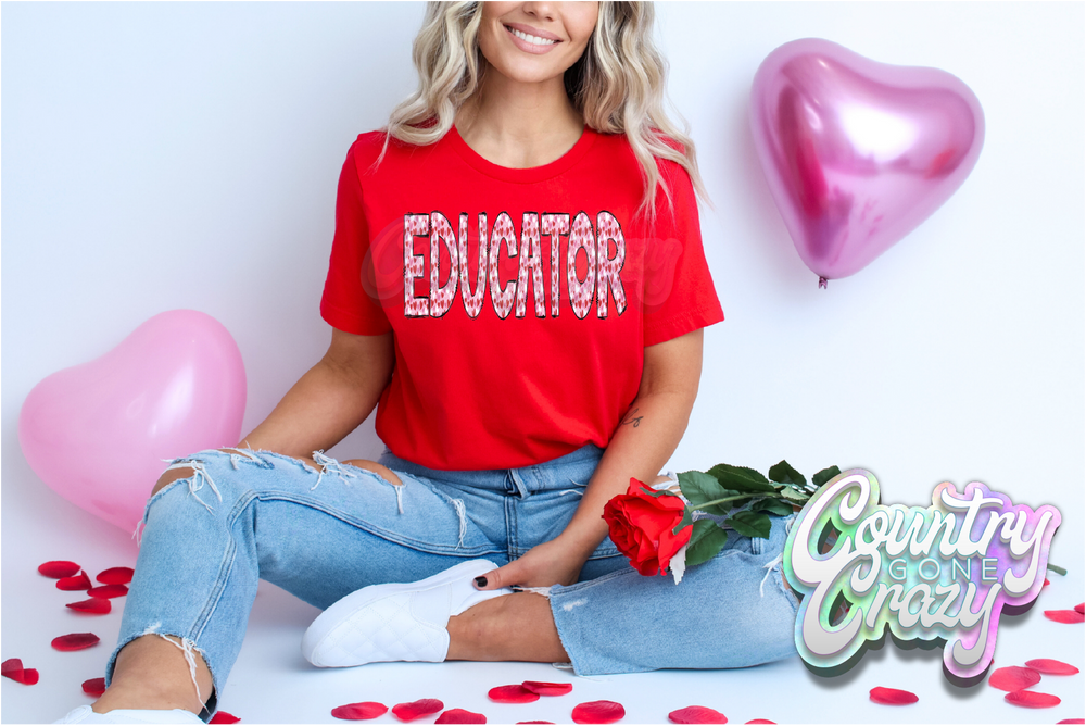 Educator - Valentines - T-Shirt-Country Gone Crazy-Country Gone Crazy