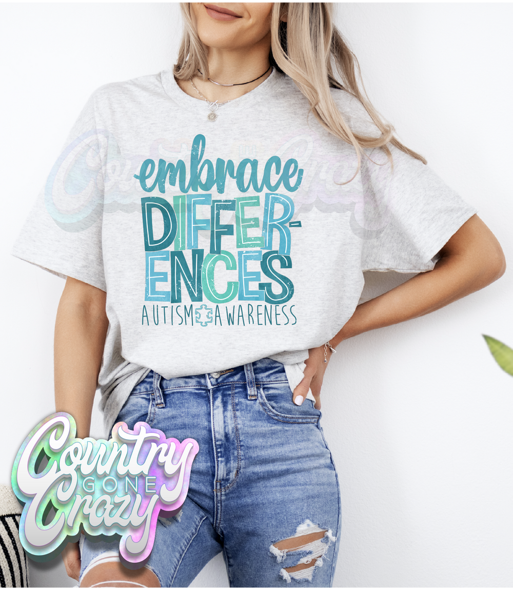 Embrace Awareness - T-Shirt-Country Gone Crazy-Country Gone Crazy