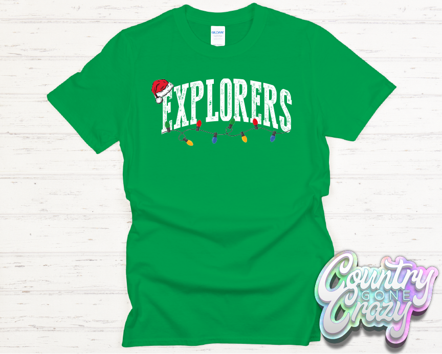 EXPLORERS - CHRISTMAS LIGHTS - T-SHIRT-Country Gone Crazy-Country Gone Crazy