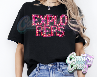 Explorers * Pink Marquee * T-Shirt-Country Gone Crazy-Country Gone Crazy