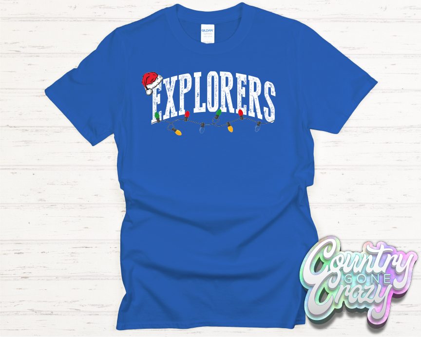 EXPLORERS - CHRISTMAS LIGHTS - T-SHIRT-Country Gone Crazy-Country Gone Crazy