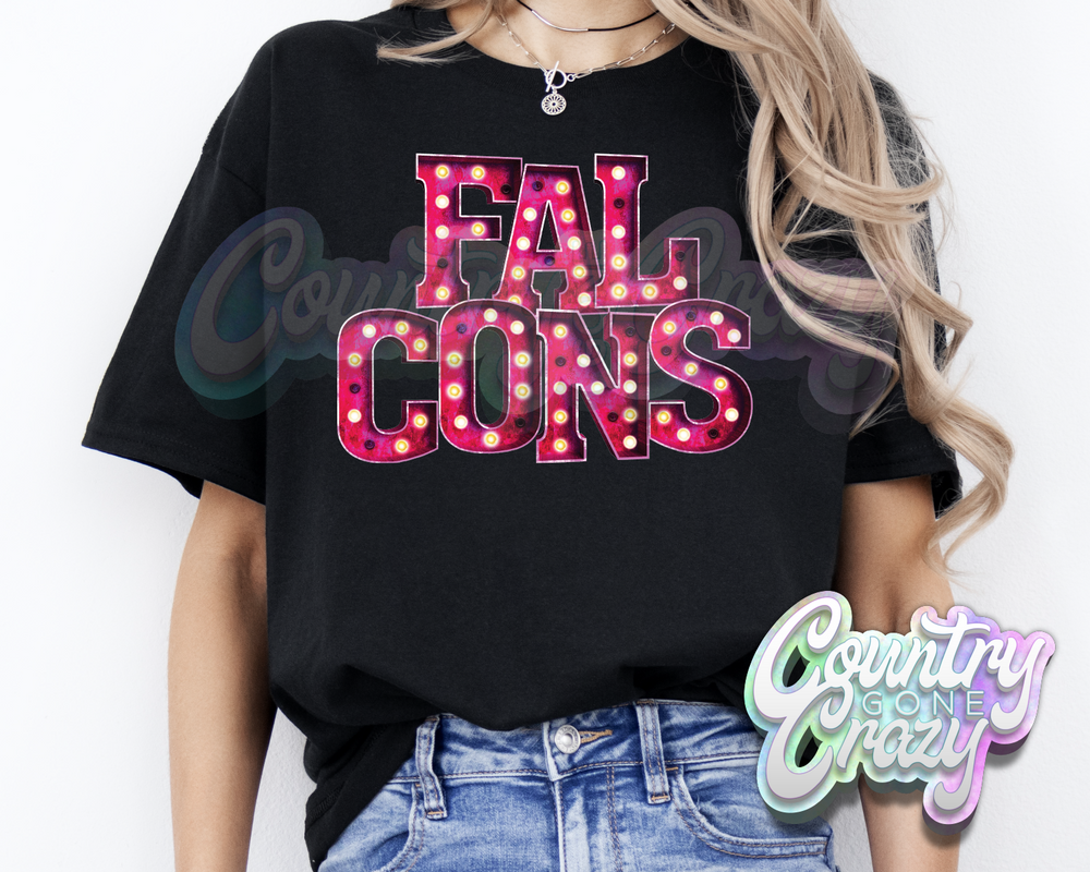 Falcons * Pink Marquee * T-Shirt-Country Gone Crazy-Country Gone Crazy