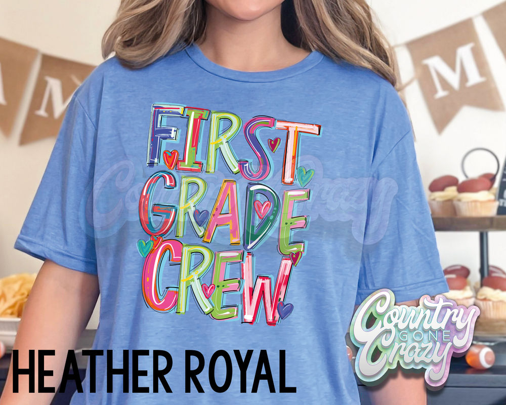 First Grade Crew • Splash • T-Shirt-Country Gone Crazy-Country Gone Crazy