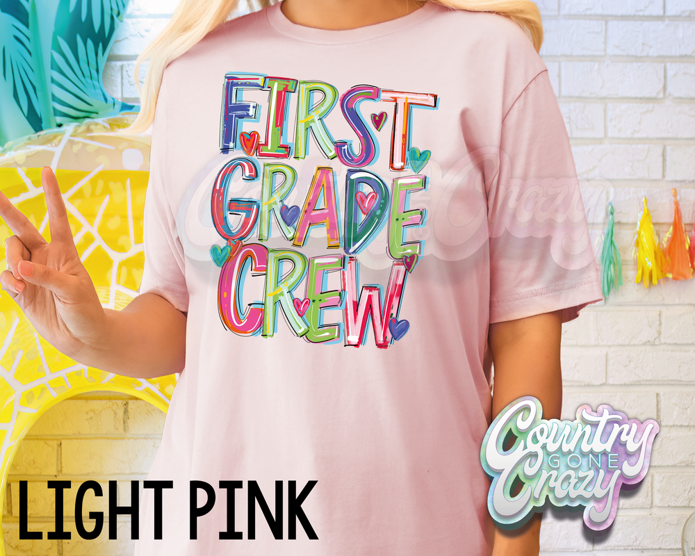 First Grade Crew • Splash • T-Shirt-Country Gone Crazy-Country Gone Crazy