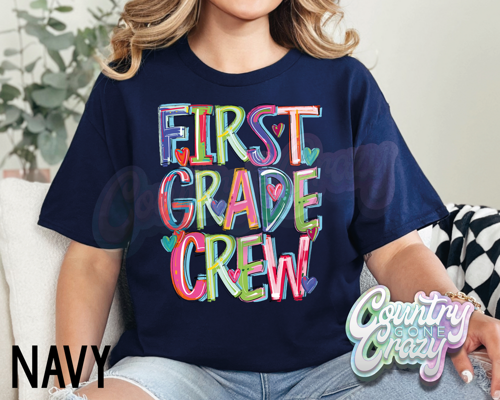 First Grade Crew • Splash • T-Shirt-Country Gone Crazy-Country Gone Crazy